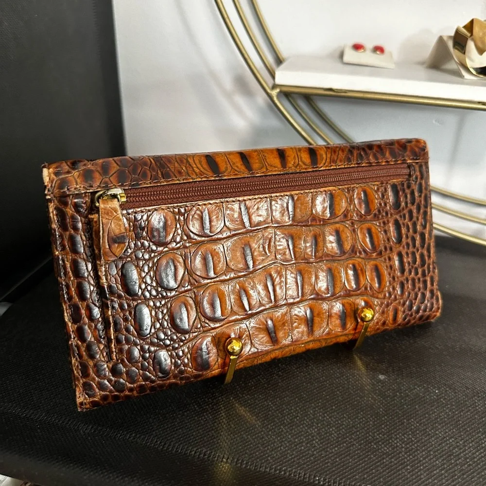 Vintage Authentic Brahmin Annabelle Tricolor Leather Wallet. - Picture 2 of 9
